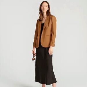 J. Crew Parke Women’s Blazer Caramel Wool Flannel J5627 NWT